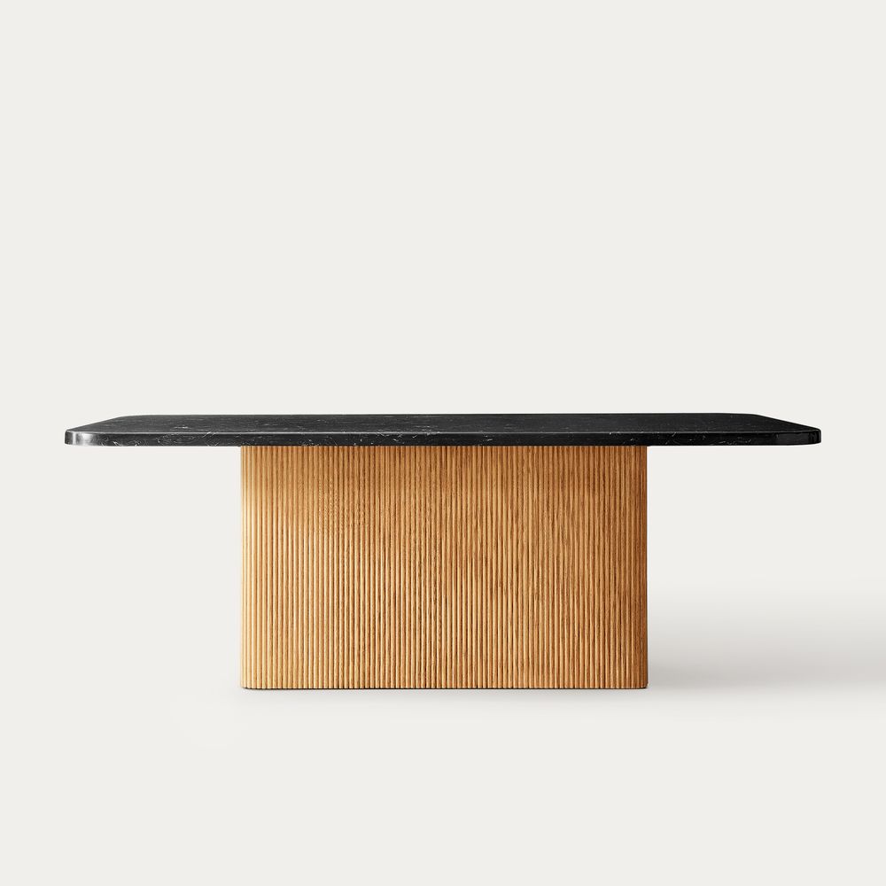 Black Stone Dining Table