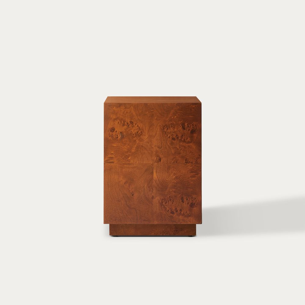 Burl Wood Side Table