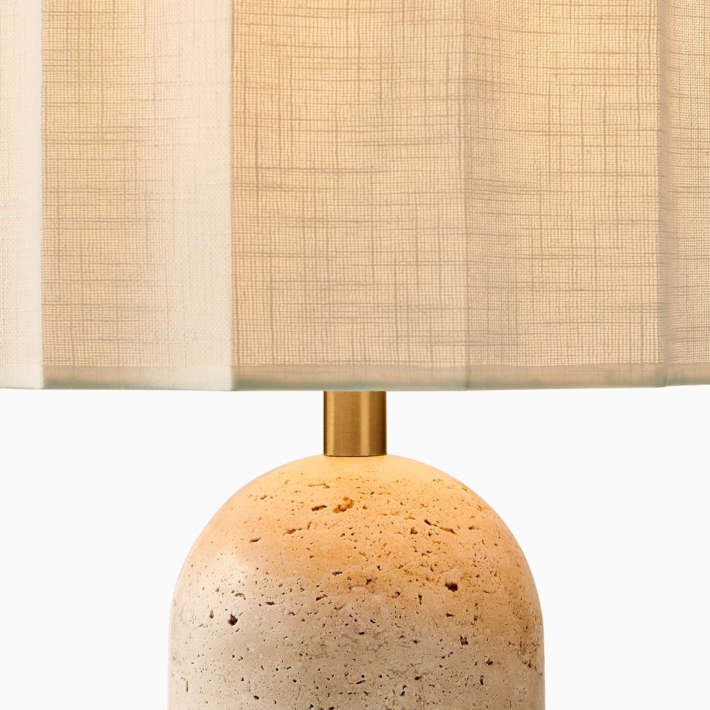 Travertine Table Lamp