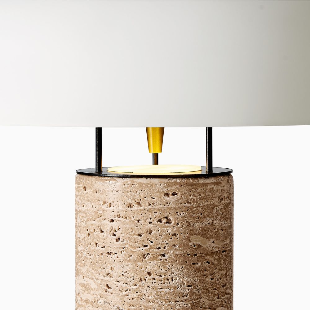 Travertine Table Lamp beige