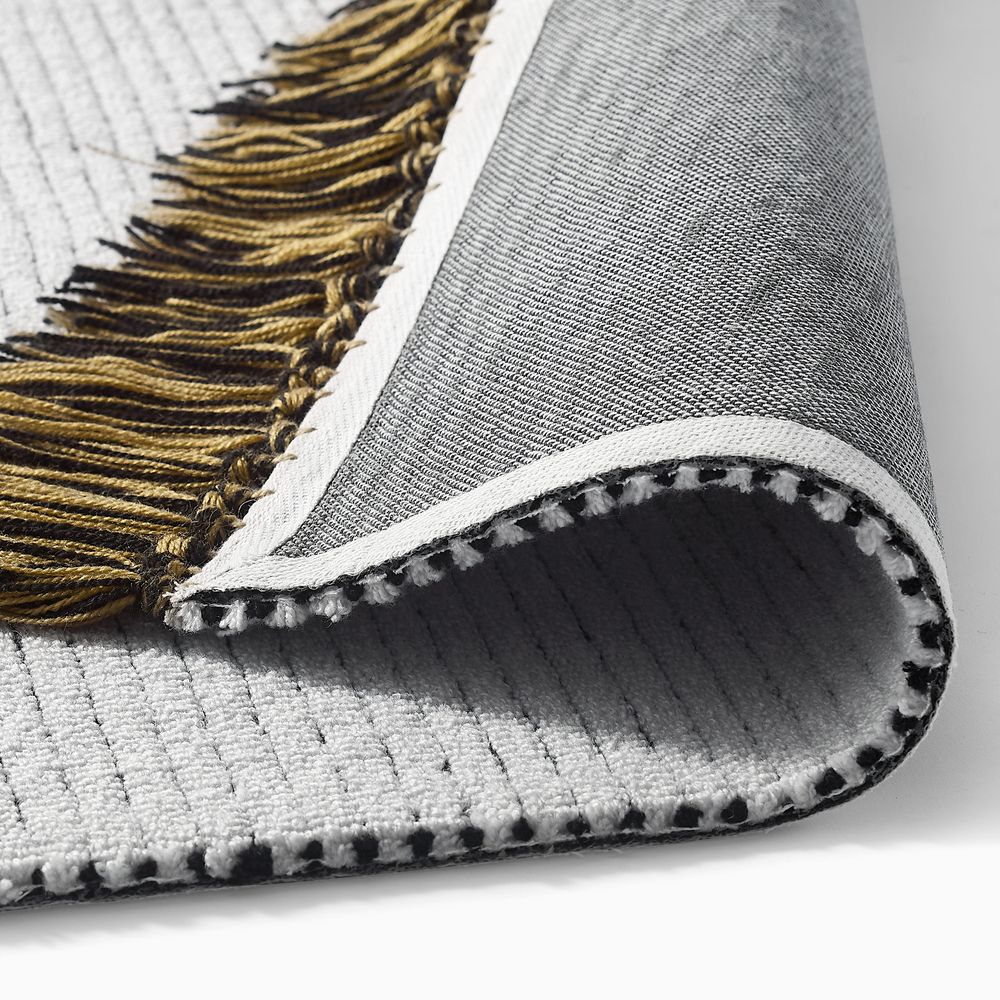 Handwoven wool doormat