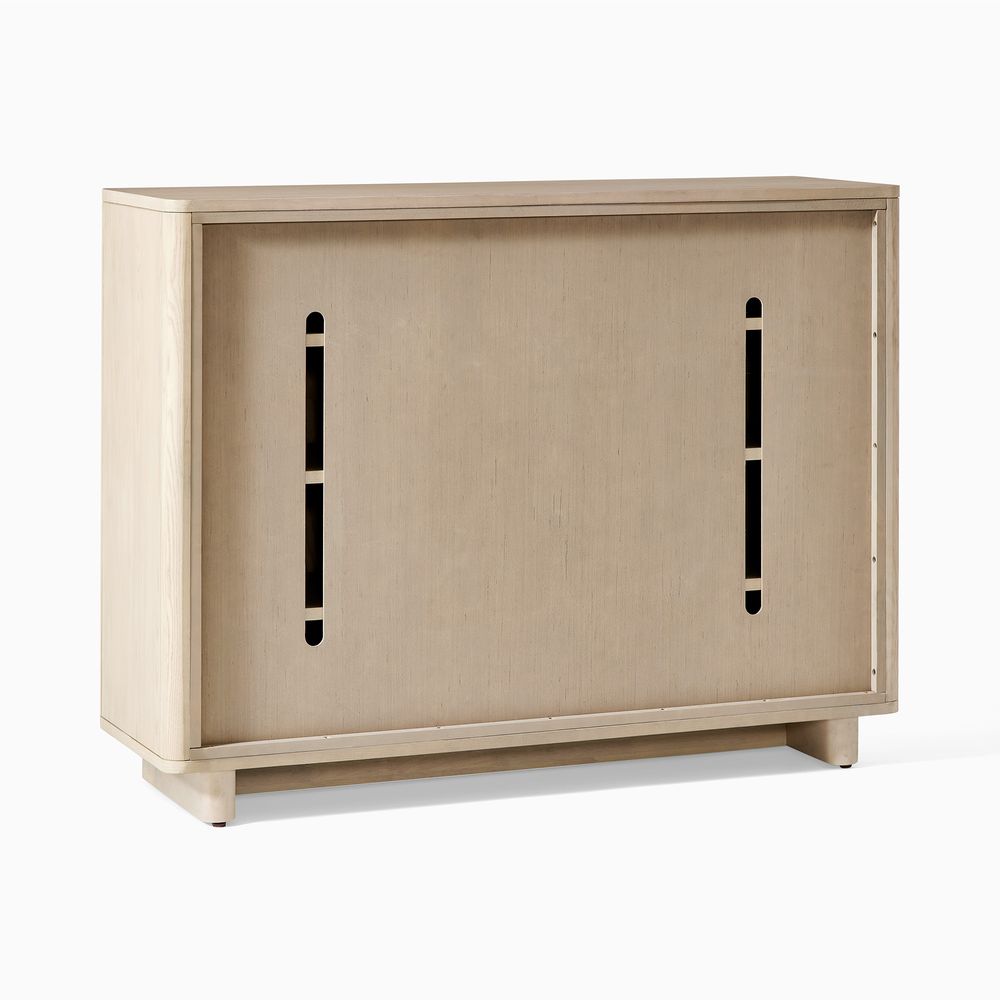 The back of the shoe cabinet