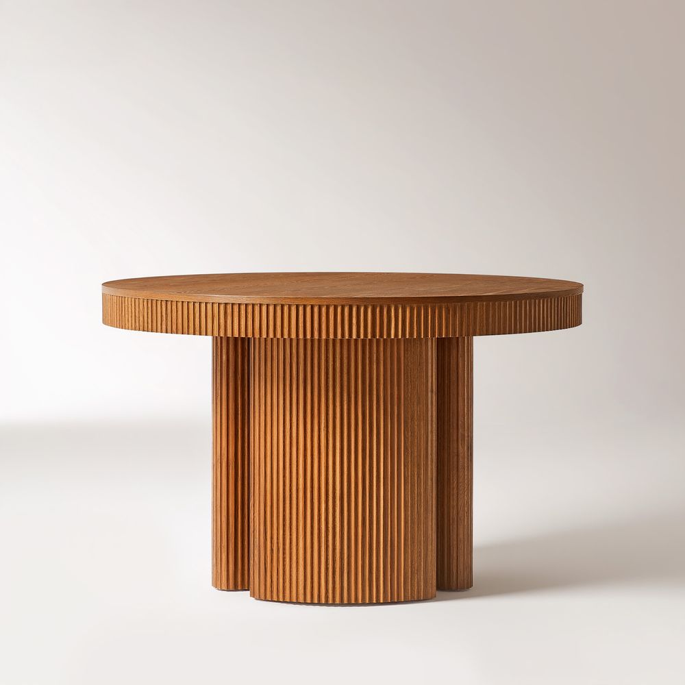 fluted dining table