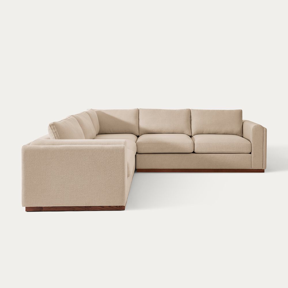 deep seat sectional sofa 