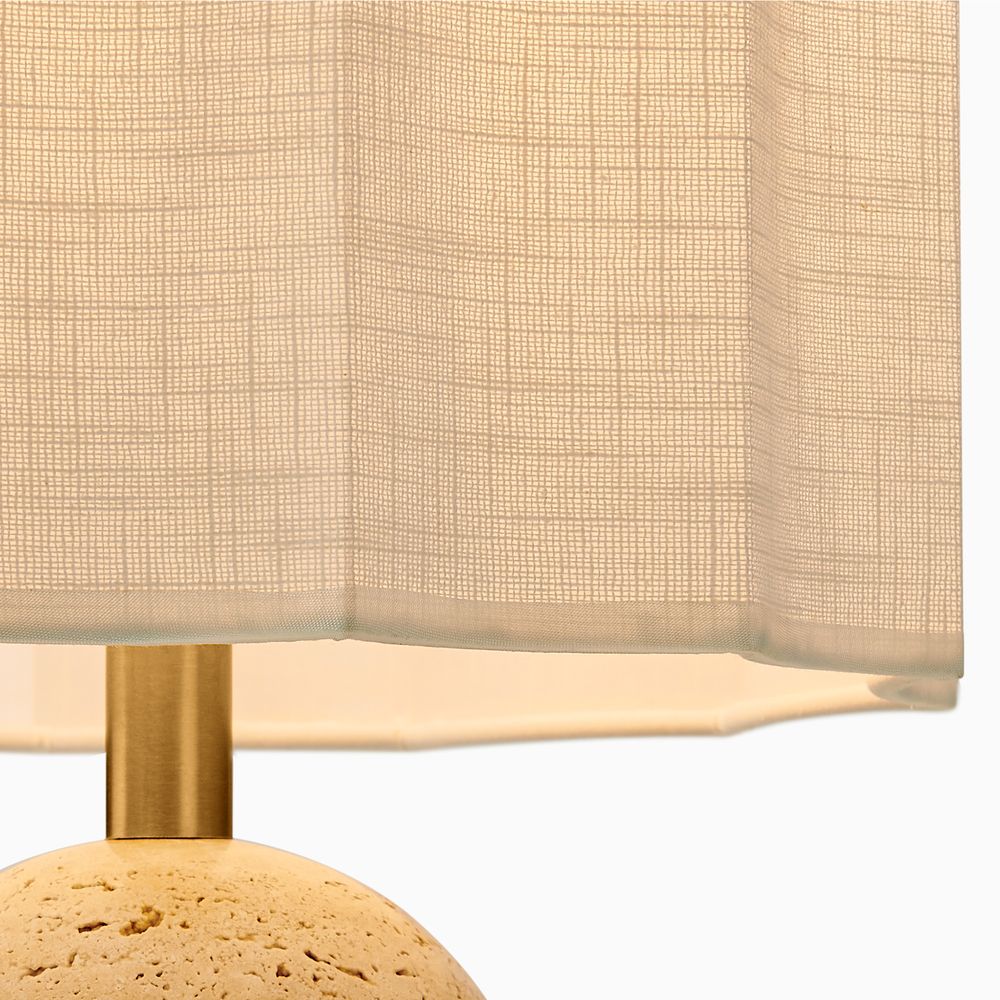 Travertine Table Lamp
