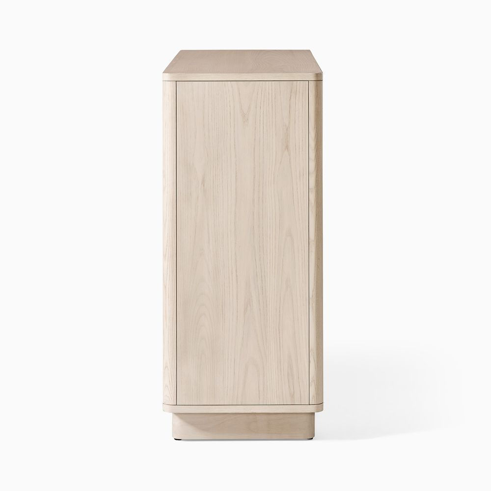 The side of the shoe cabinet