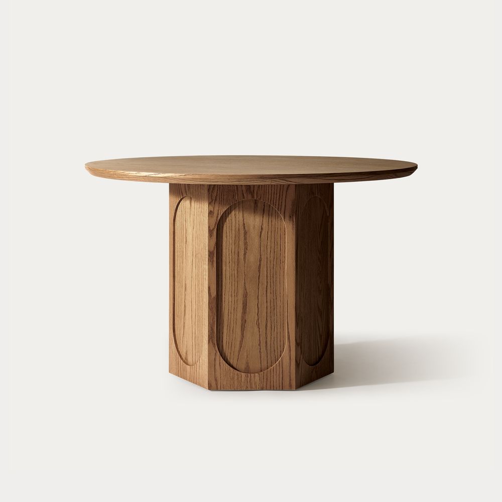 Round Wood Dining Table