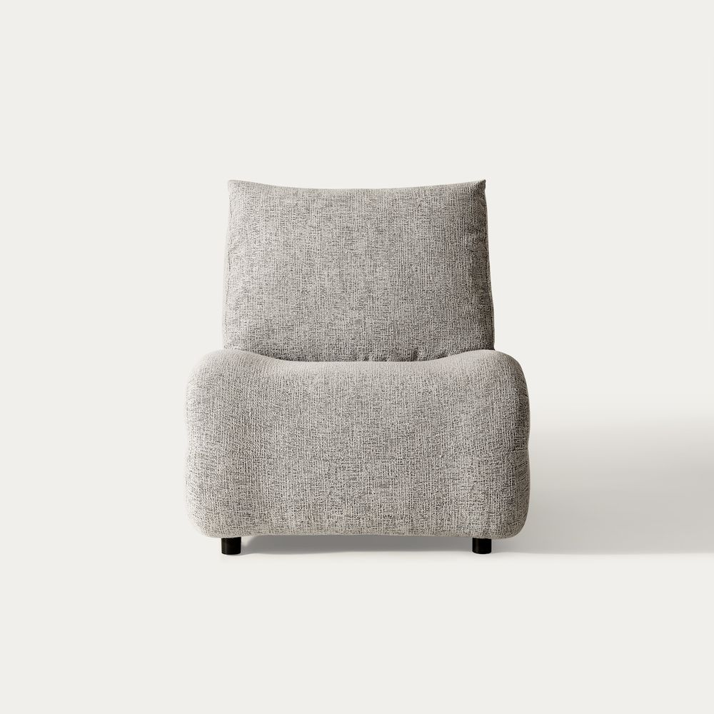 gray Linen accent chair