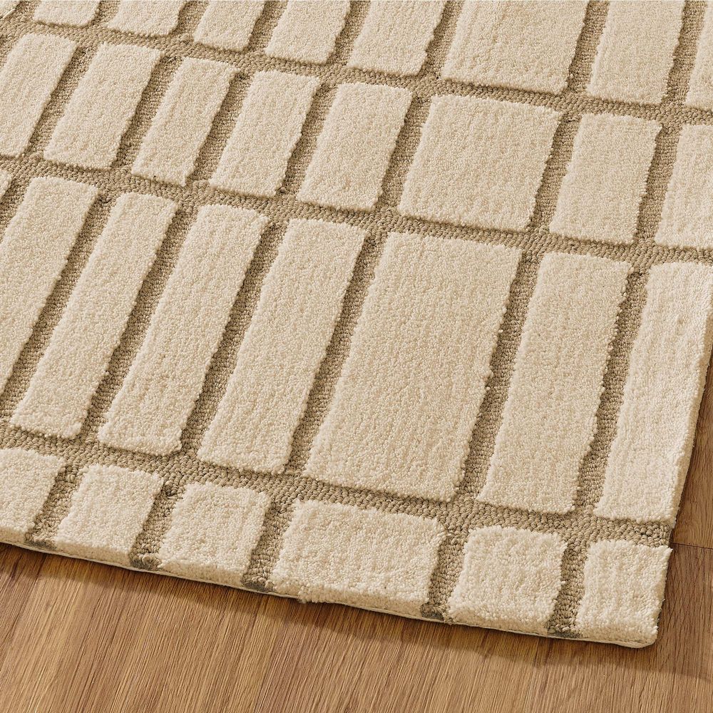 100% wool hand-knotted tufted runner rug