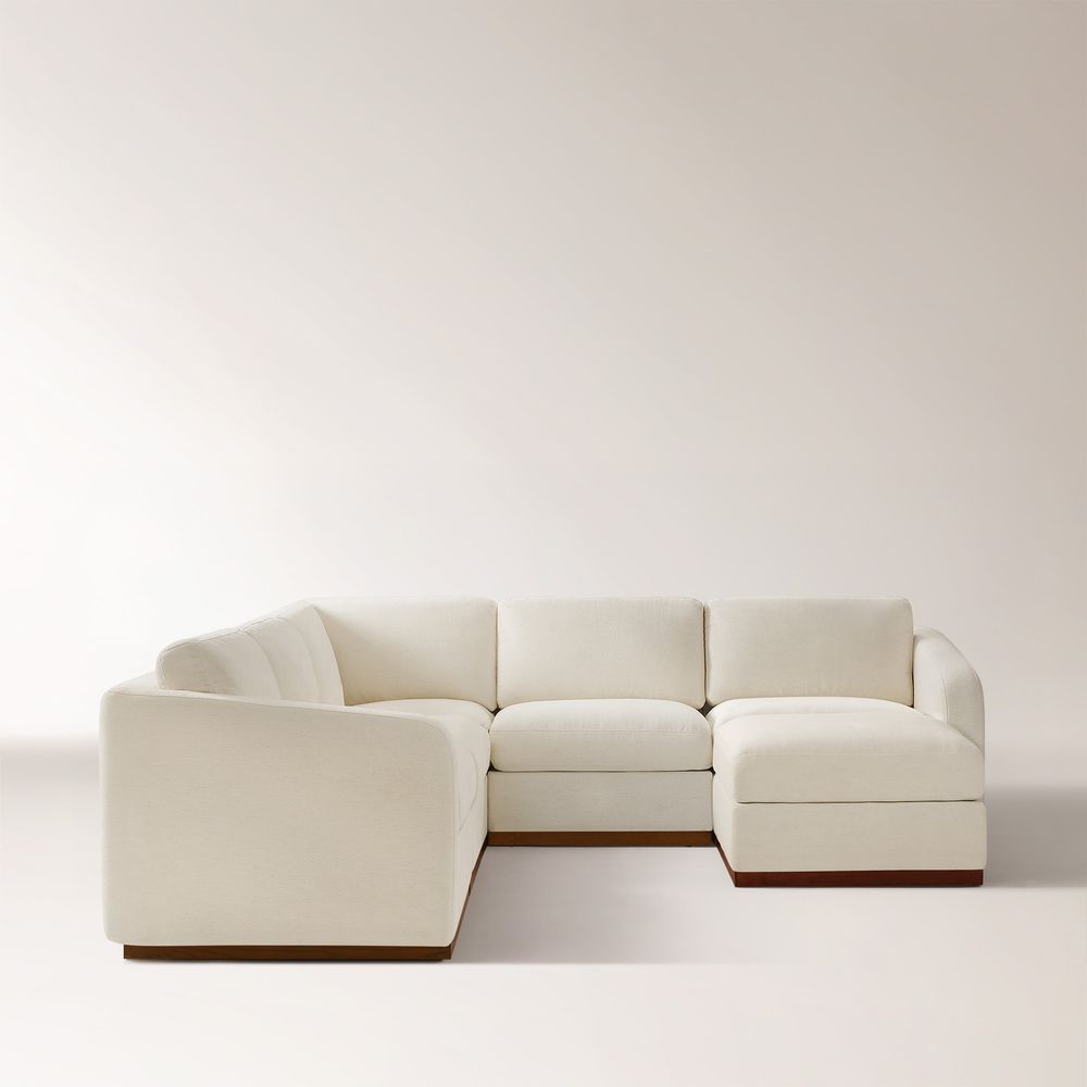 White sectional sofa