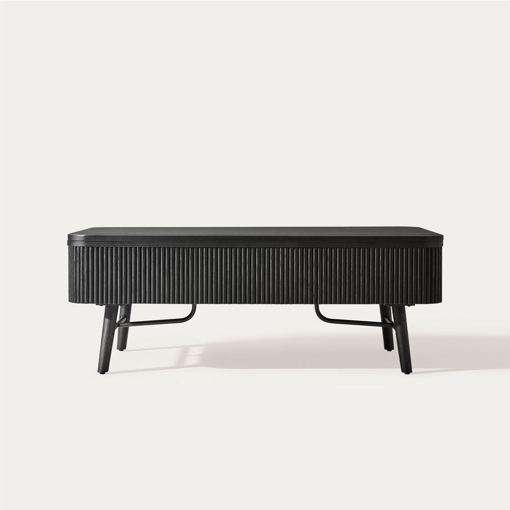 black coffee table with lift top