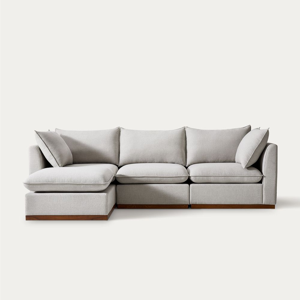 Grey sectional couch