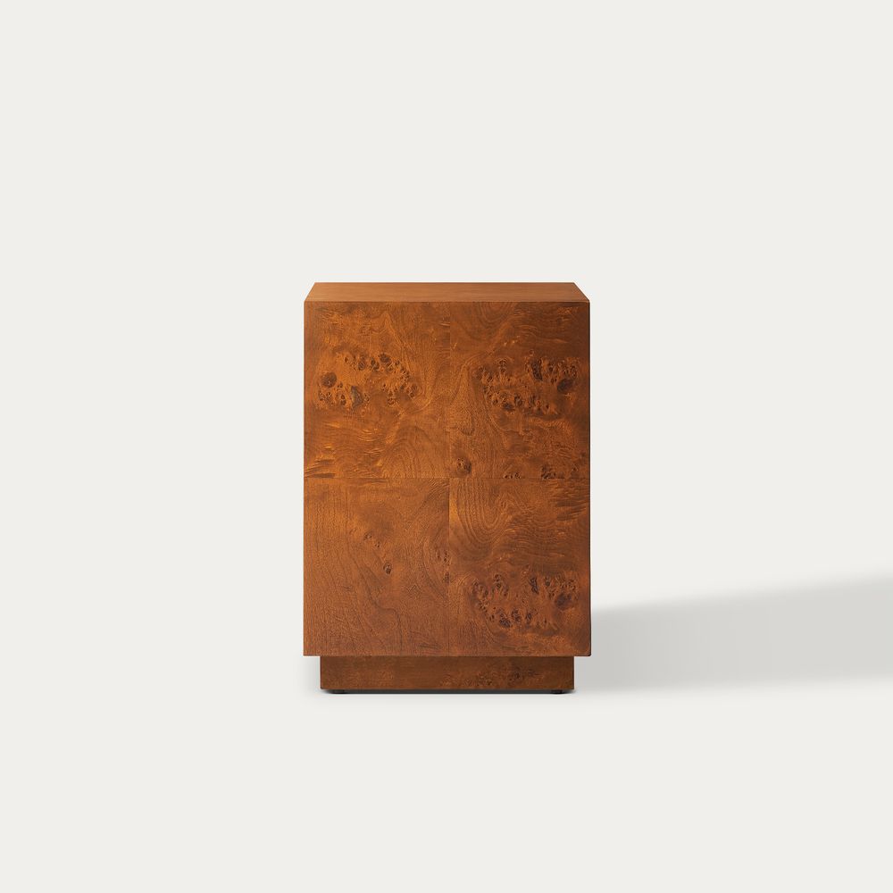 Burl Wood Side Table