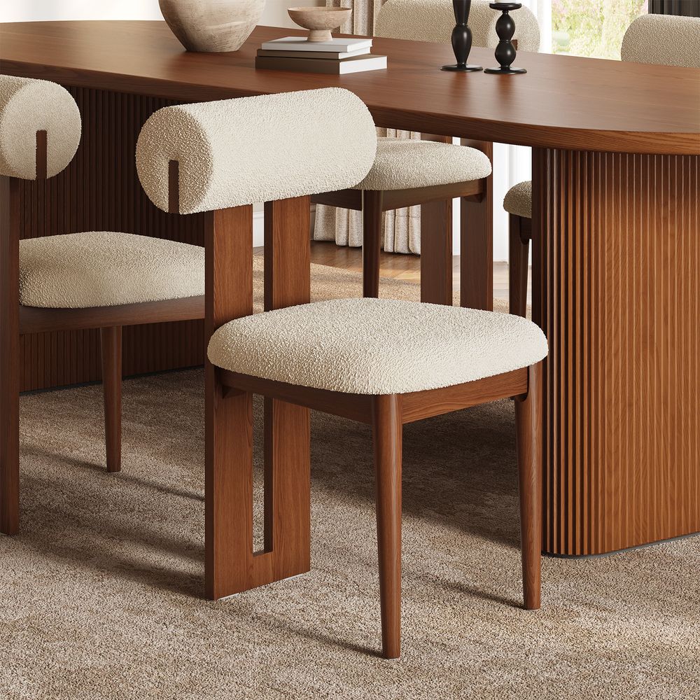 Ash Wood Dining Chairs Set for Dining Room