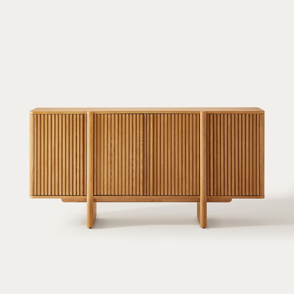Natural Wood Sideboard