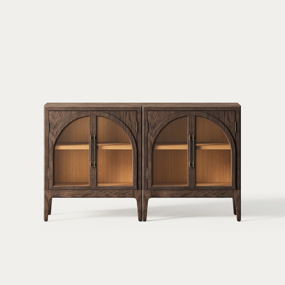 Oak Entryway Cabinet