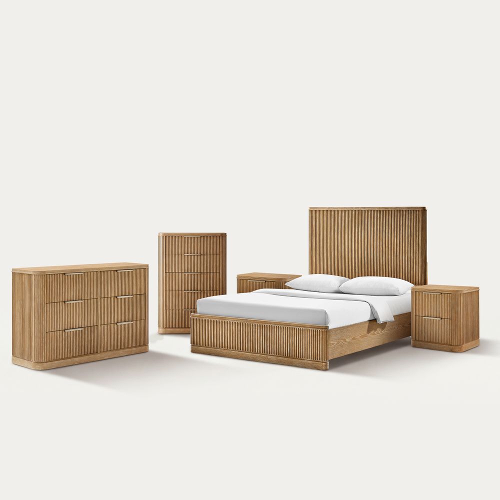 Fluted Bedroom Set