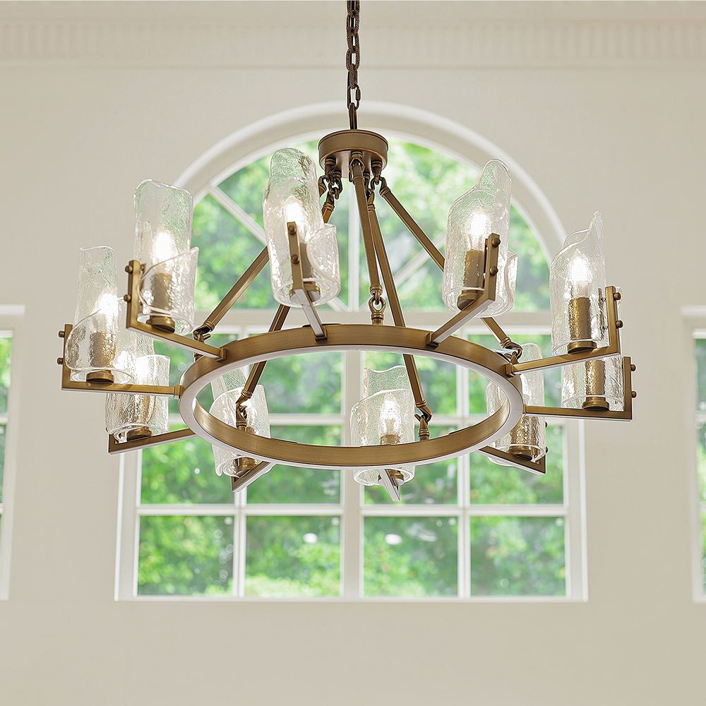 32 inch wagon wheel chandelier