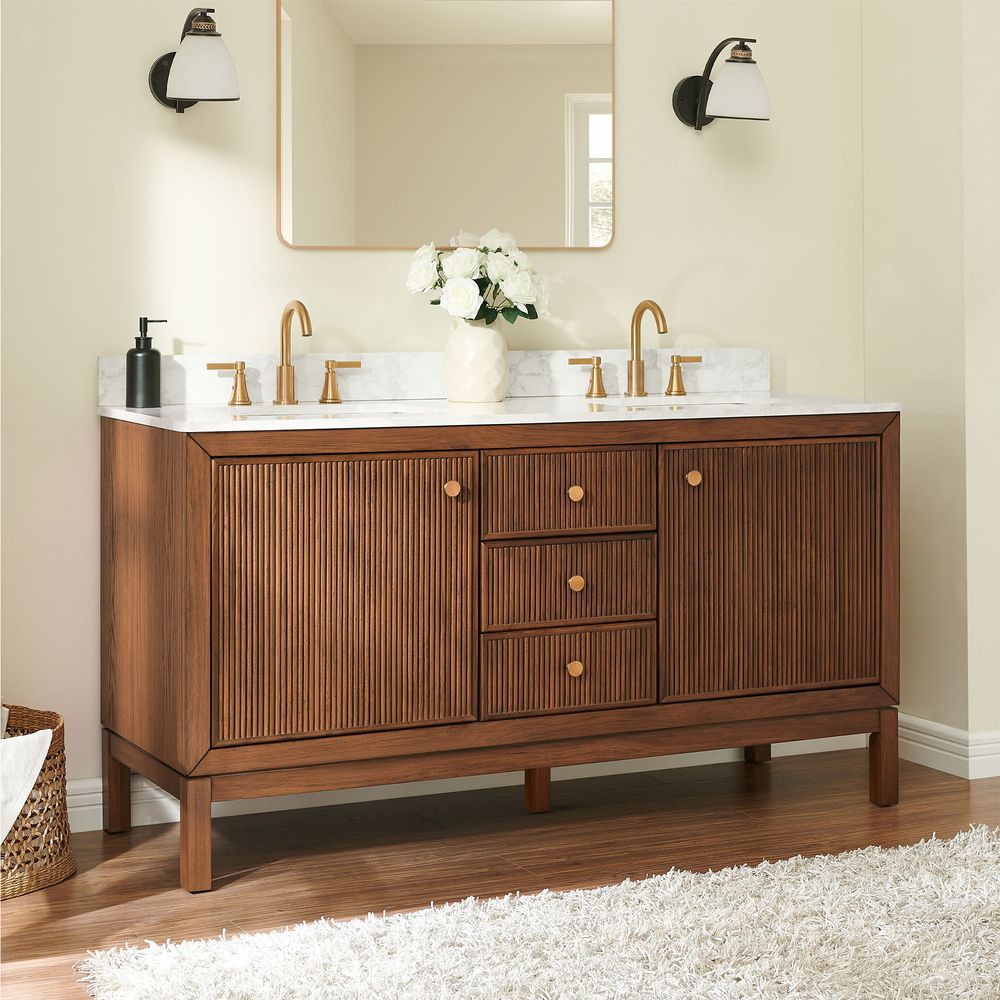 double vanity with sink bathroom