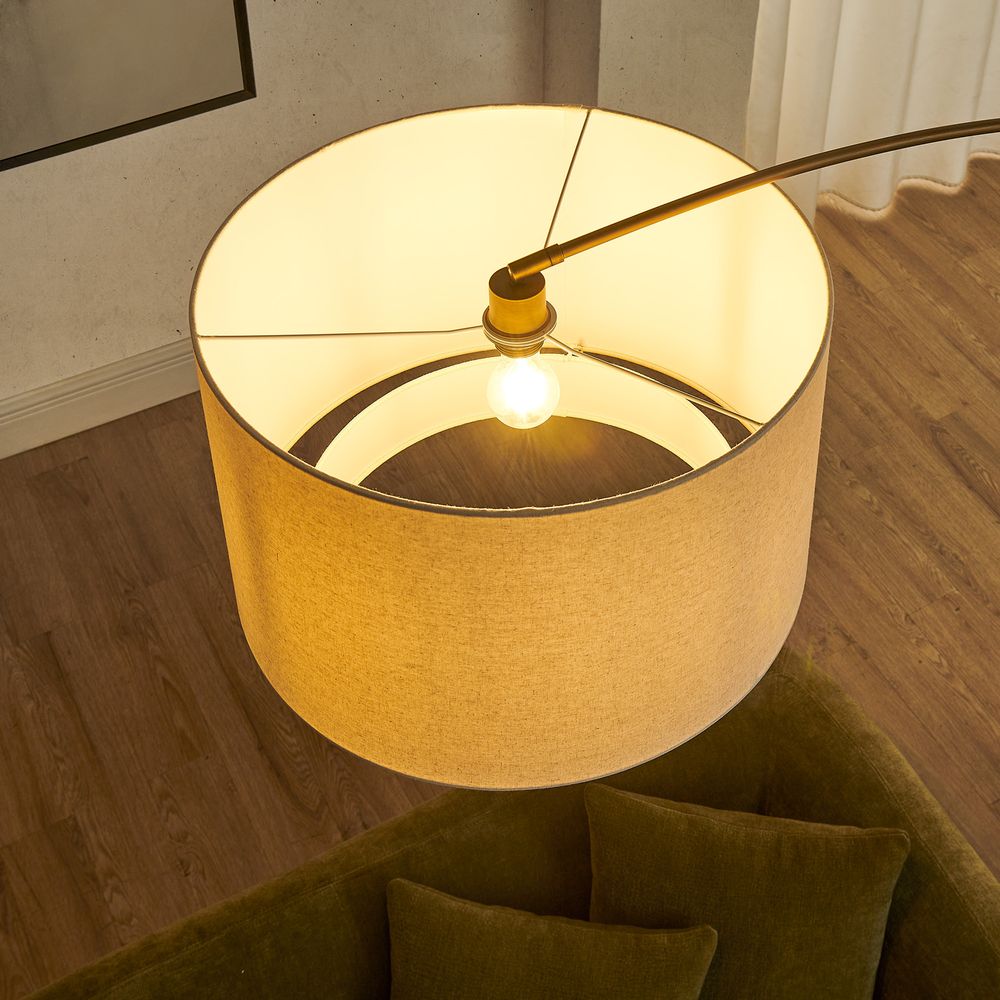 travertine base floor lamp