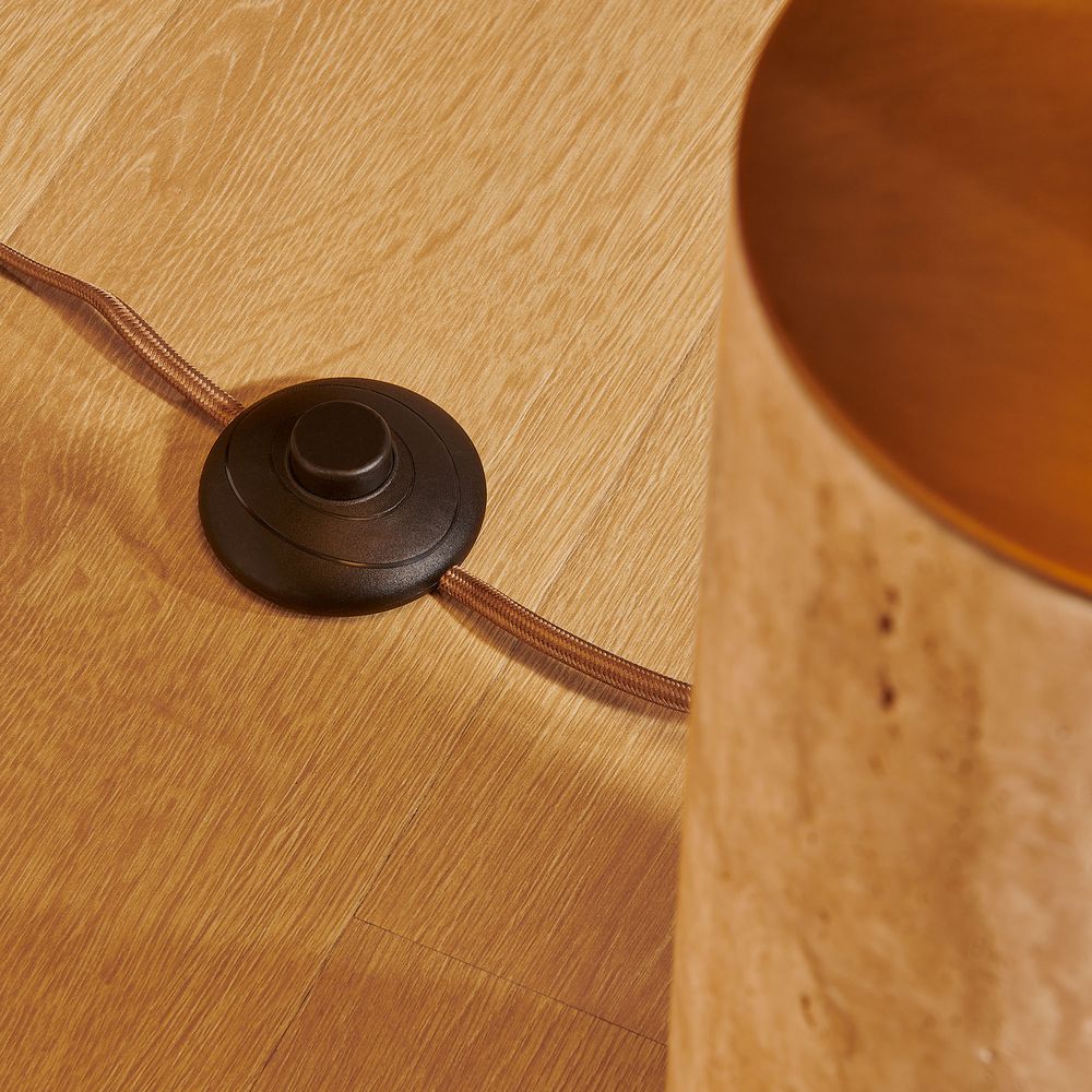 travertine base floor lamp
