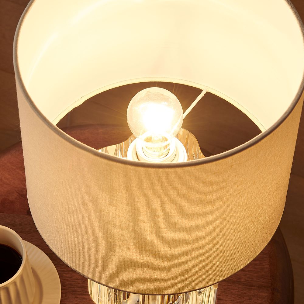 crystal base table lamp