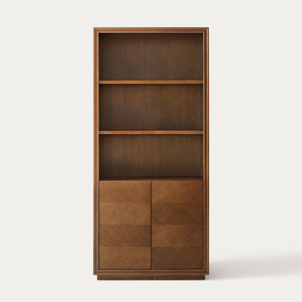 solid wood bookcase shelf