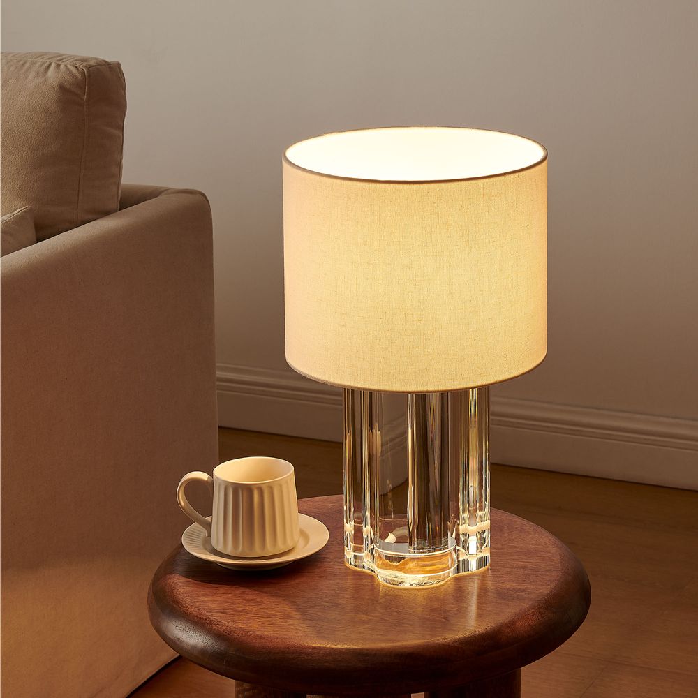 crystal base table lamp