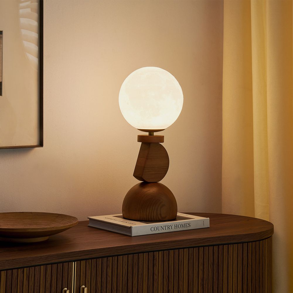 wooden table lamp