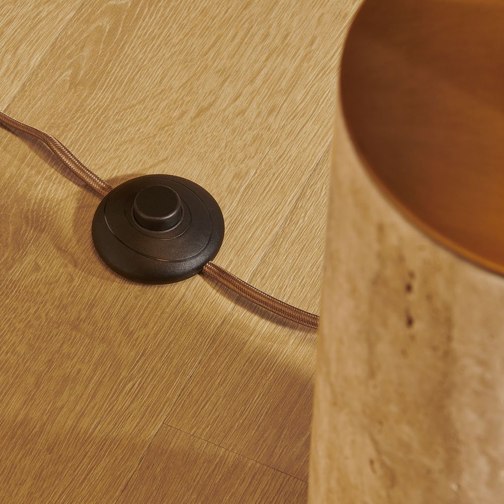 travertine base floor lamp