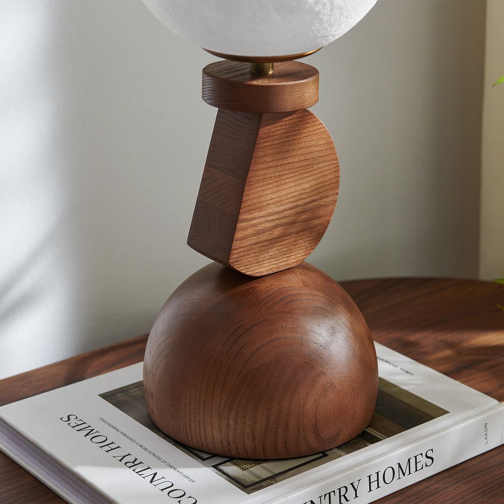 wooden table lamp