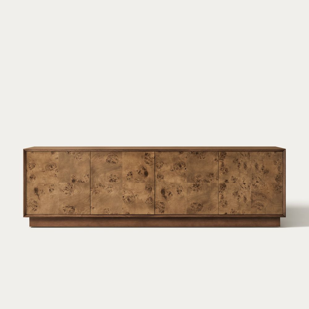 Burl Wood TV Stand