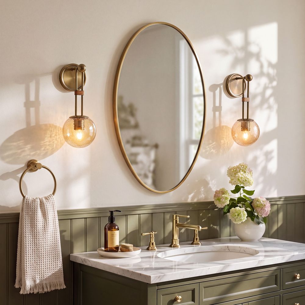 crackle glass sconces set of 2