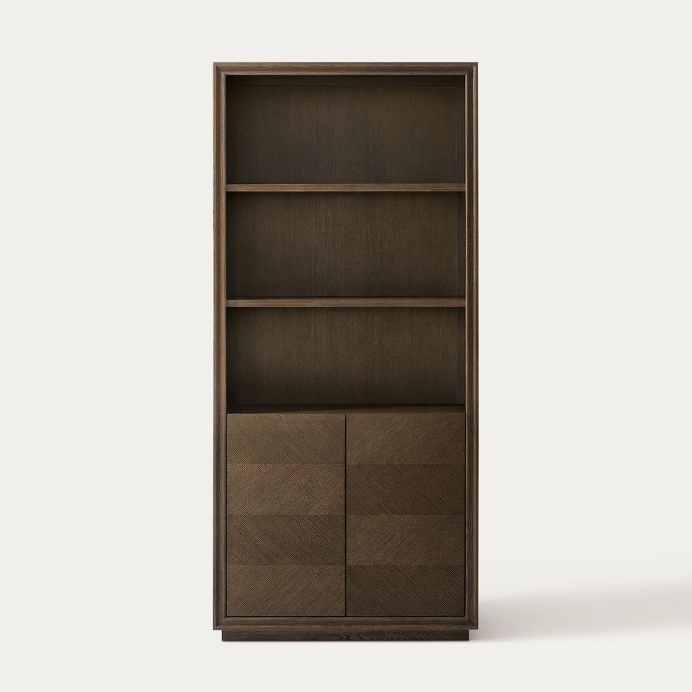 solid wood bookcase shelf