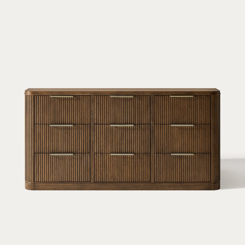 Modern Wood Double Dresser