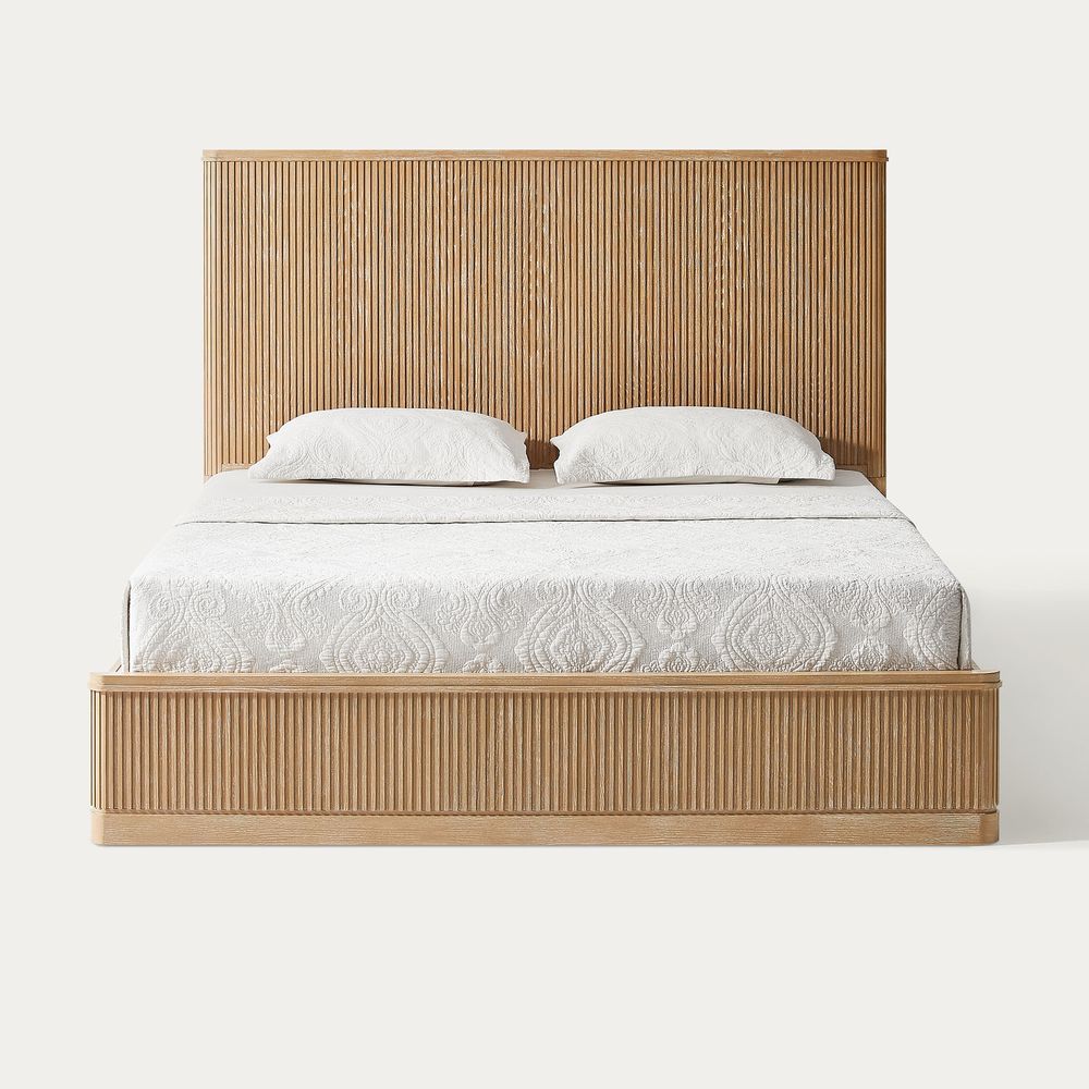 modern organic bed frame