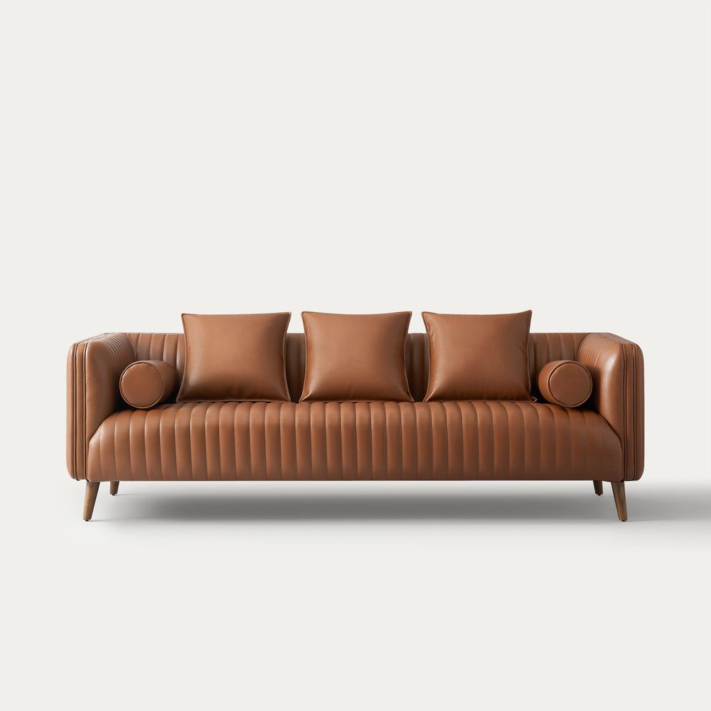 leather loveseat sofa