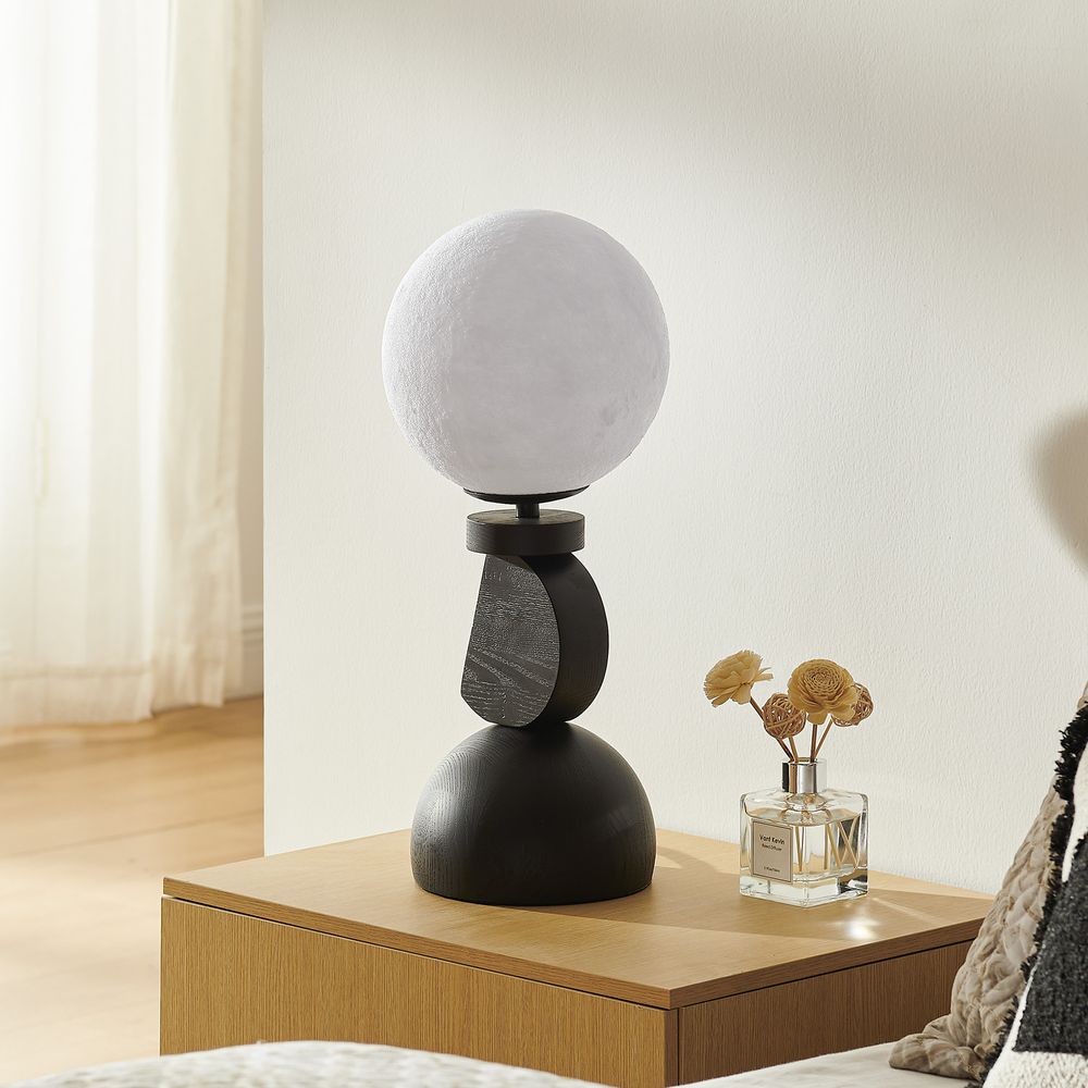 moon shade floor and table lamp set of 2