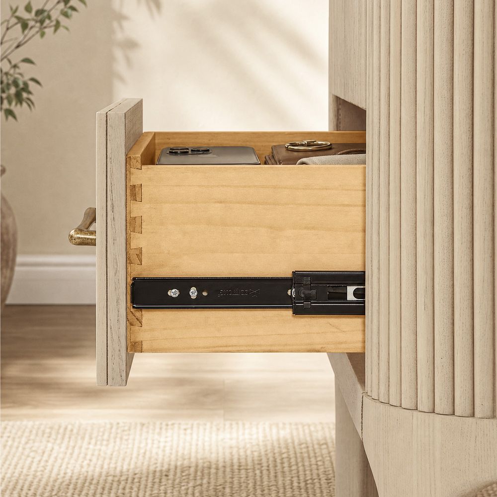 Skugga 26" Oak Nightstand - image 6 of 10