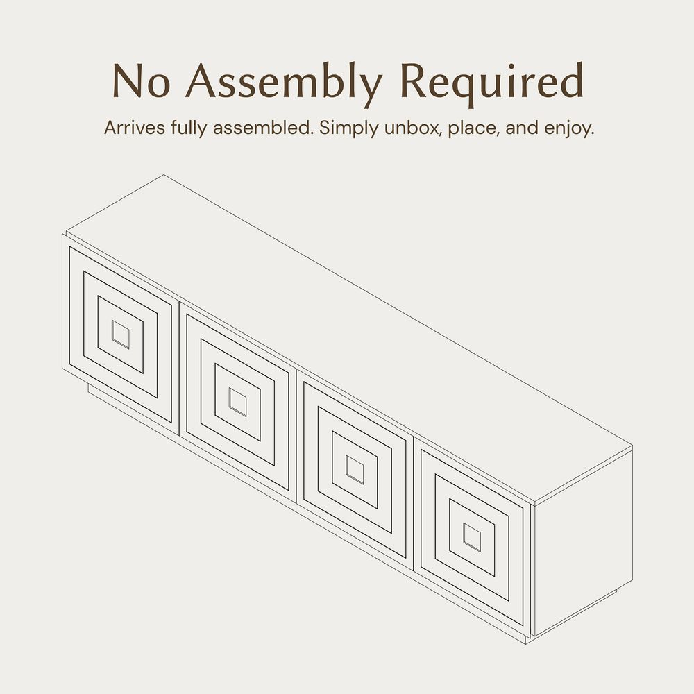 Kaisa 86" Carving Media Console - image 6 of 12