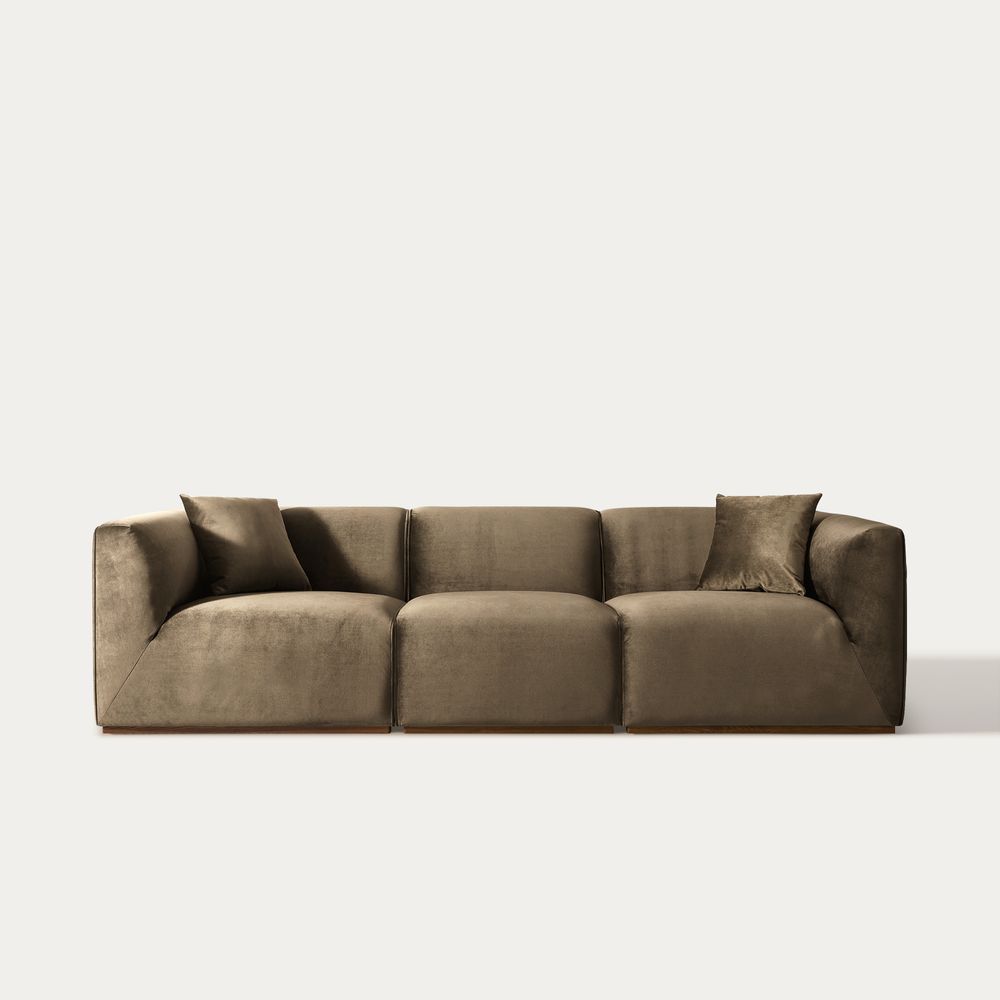 plush sectional sofas - image 1 of 9