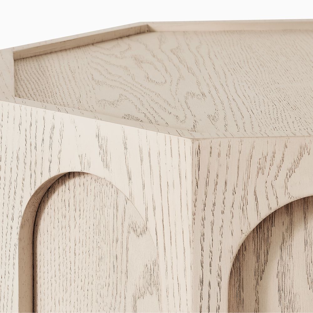 Neci Side Table & Crackle Glass Lamp Set - image 4 of 9