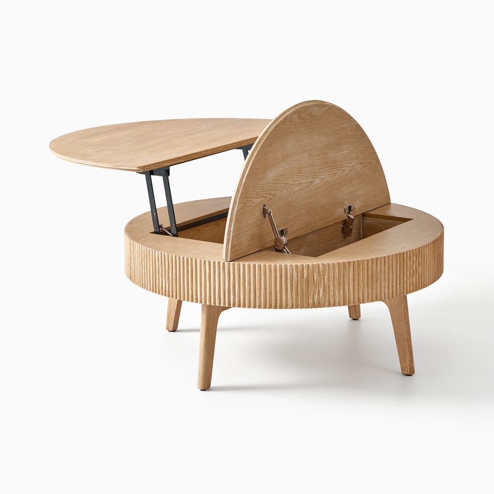 Magnus 39" Lift-Top Oak Coffee Table - image 8 of 8