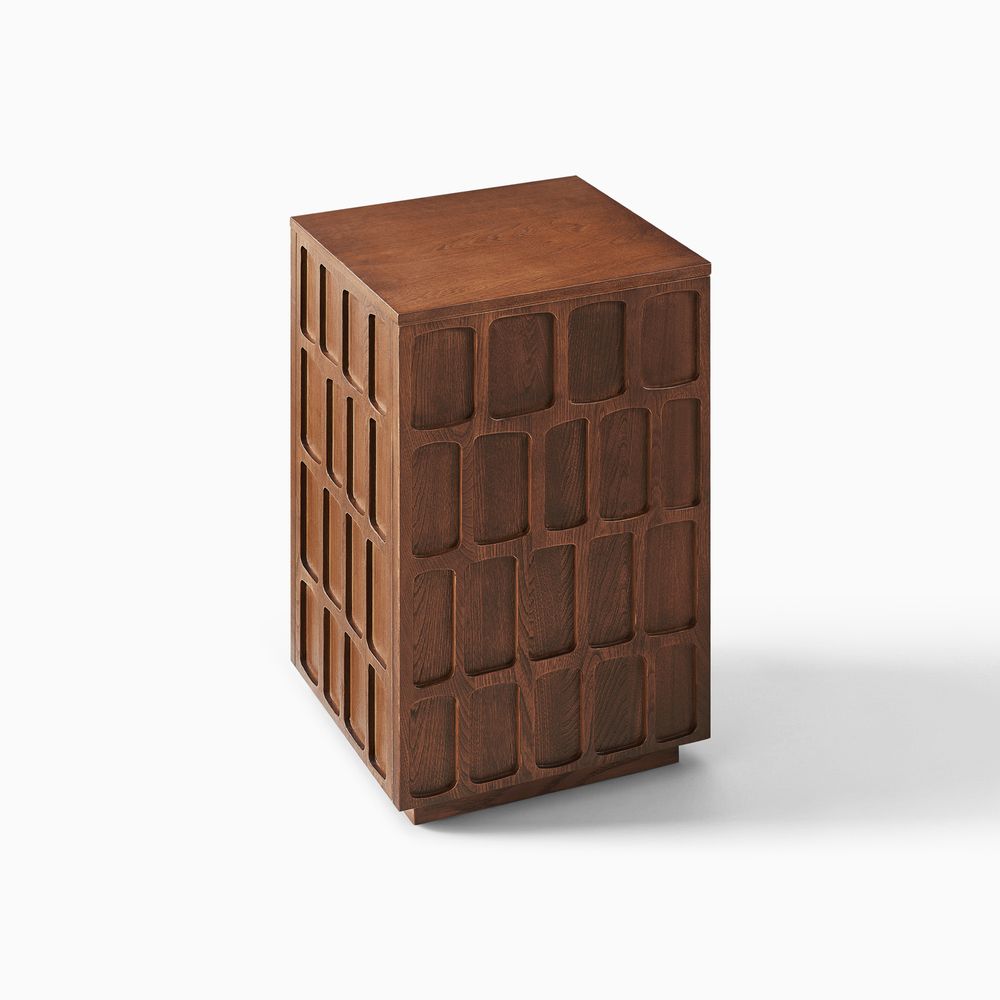 Vittorio 15" Elm Side Table - image 8 of 9
