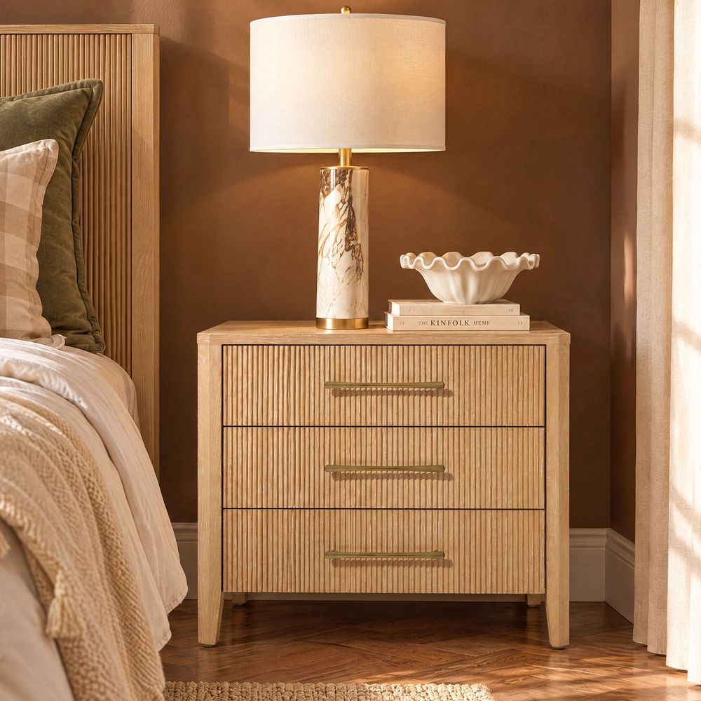 4-Piece Grant Fluted Bedroom Set - image 4 of 16