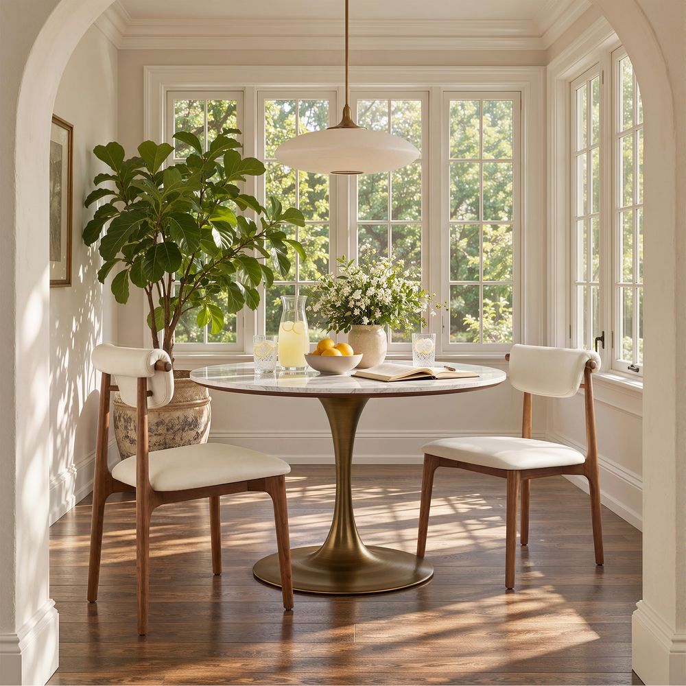Petra Leather Dining Chairs (Set of 2) - image 3 of 10