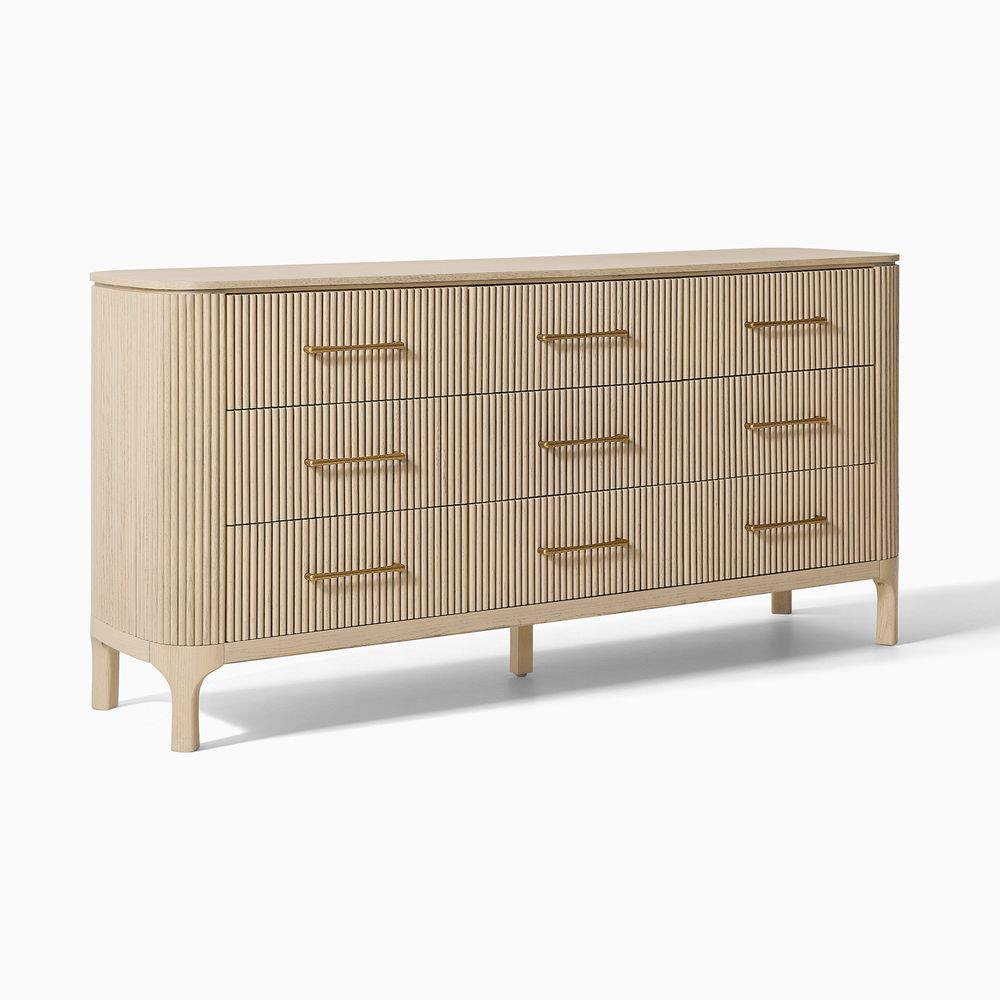 Skugga 70" Oak 9-Drawer Dresser - image 9 of 11