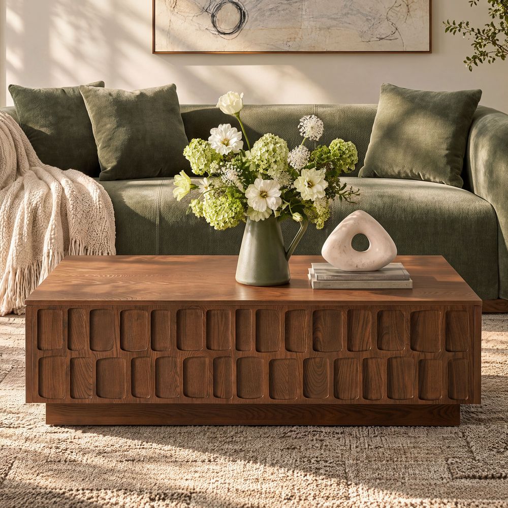Vittorio 55" Elm Coffee Table - image 2 of 9