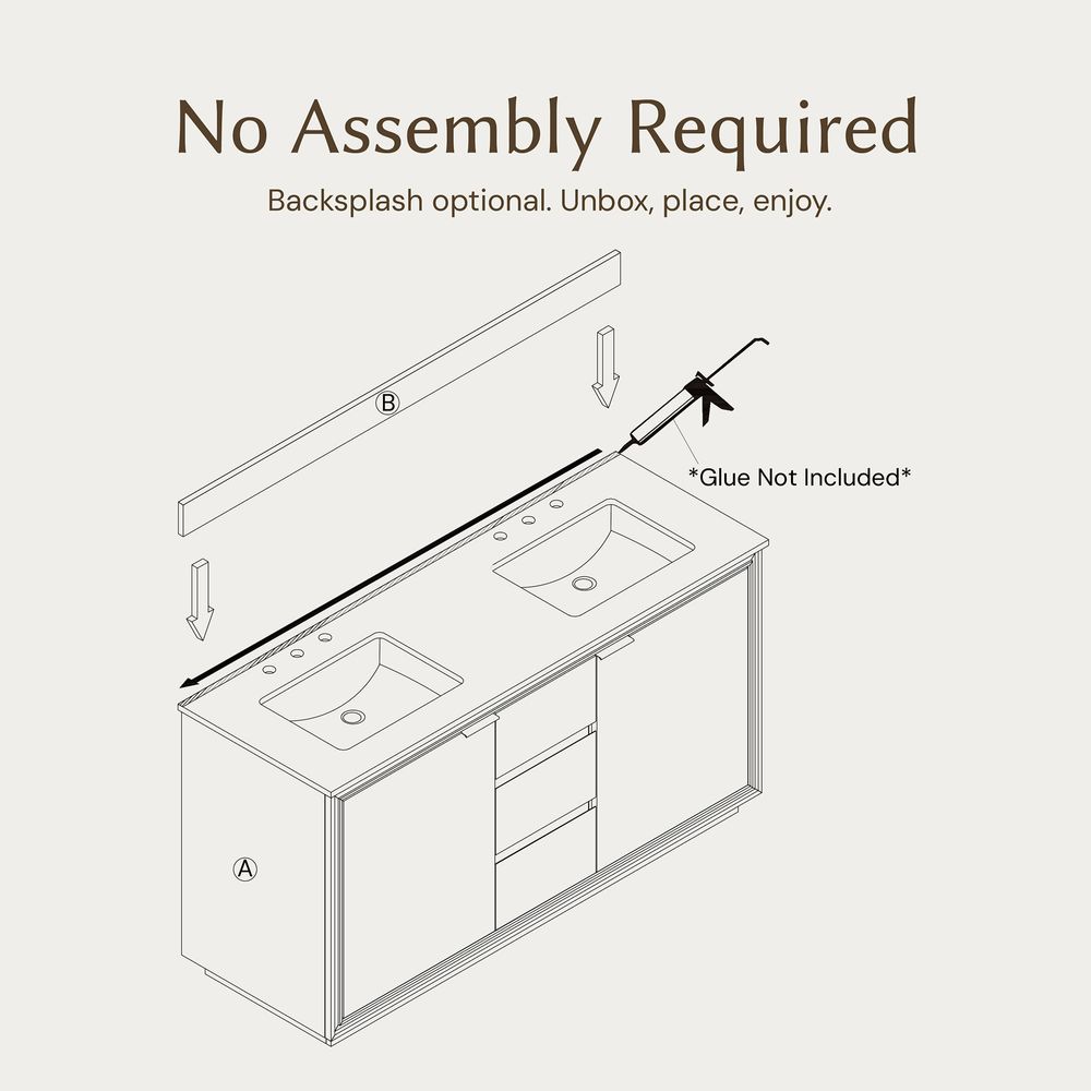 Thursen 63" Quartz Double Bathroom Vanity - image 6 of 12