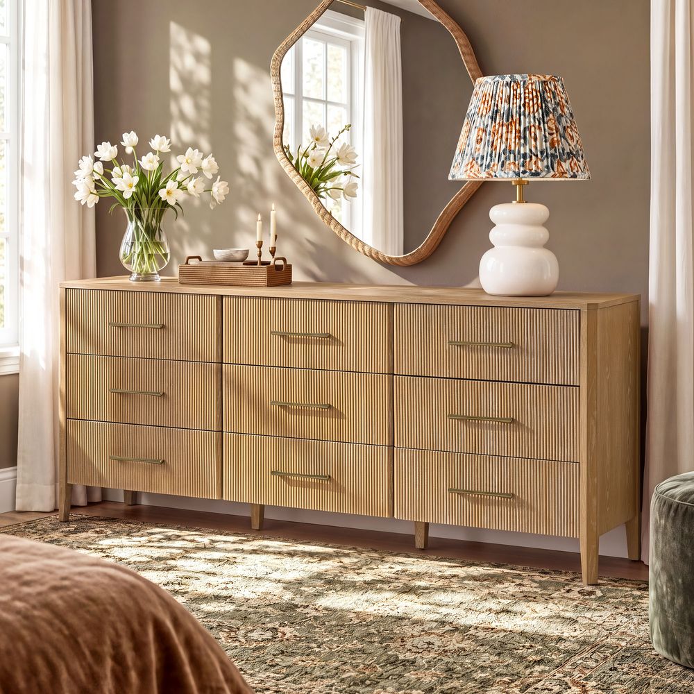 Grant 80" Fluted 9-Drawer Dresser - image 2 of 10